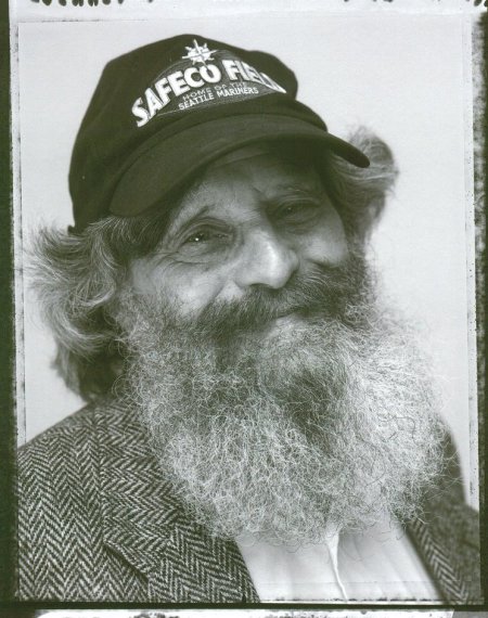 A black & white photo of Sam Bliden